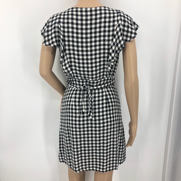 Gingham Dress Lost and Wander Black & White Gingham Dress Small - Picture 5 of 12